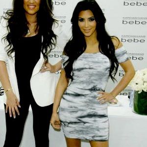 Bebe x Kardashian Mini Bodycon Tie-Dye Dress